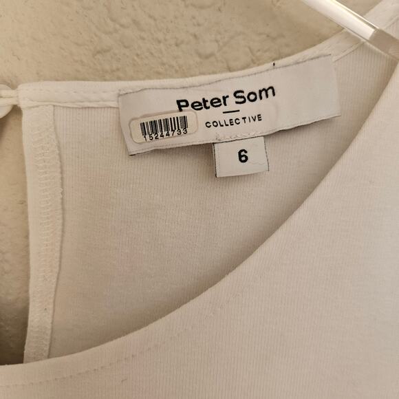 Peter Som Collective Rent the Runway White Combo Eyelet Dress Mini Sz 6 $360 - Picture 6 of 11